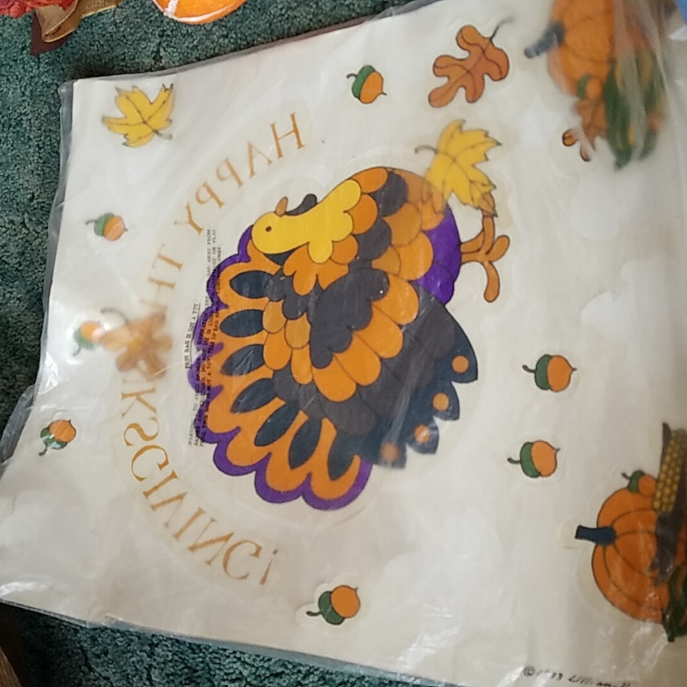 Window Stickers Thanksgiving 3 sets